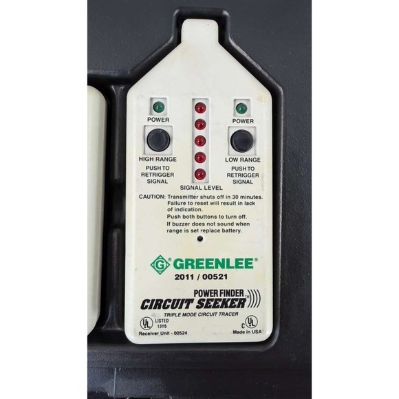 Greenlee 2011/00521 Power Finder Circuit Seeker Tested And Working - Picture 13 of 16